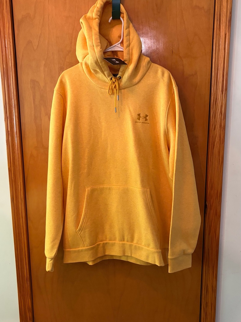 New 2XL Under Armour Goldenrod Yellow Mustard Pullover Hoodie Sweatshirt